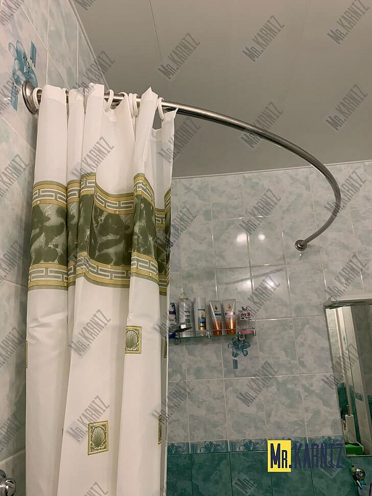 Карниз для ванны Aquanet Graciosa 150х90 Усиленный 25 мм MrKARNIZ фото 4