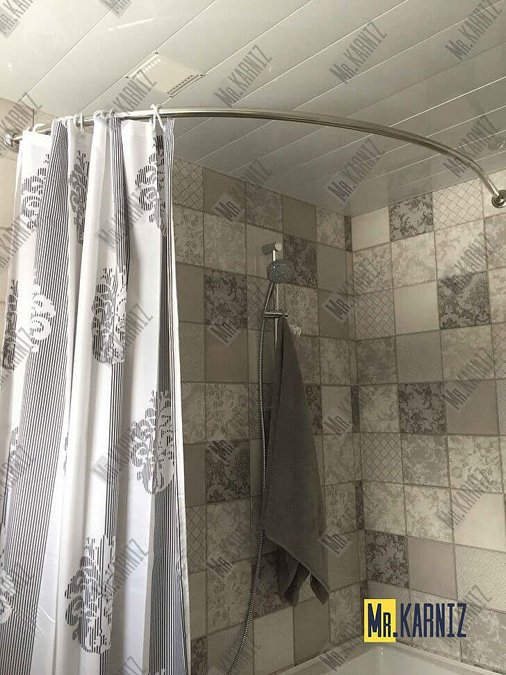 Карниз для ванны Aquanet Graciosa 150х90 Усиленный 25 мм MrKARNIZ фото 5