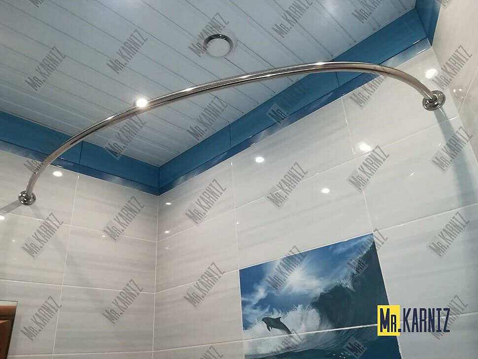 Карниз для ванны Aquanet Graciosa 150х90 Усиленный 25 мм MrKARNIZ фото 6