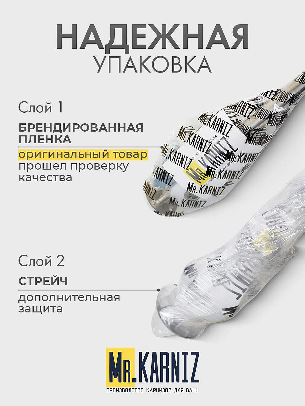 Карниз для ванны 1 MarKa Ibiza 150х150 Усиленный 25 мм MrKARNIZ фото 6