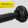 Карниз для ванной телескопический 100-200 см черный фото 2