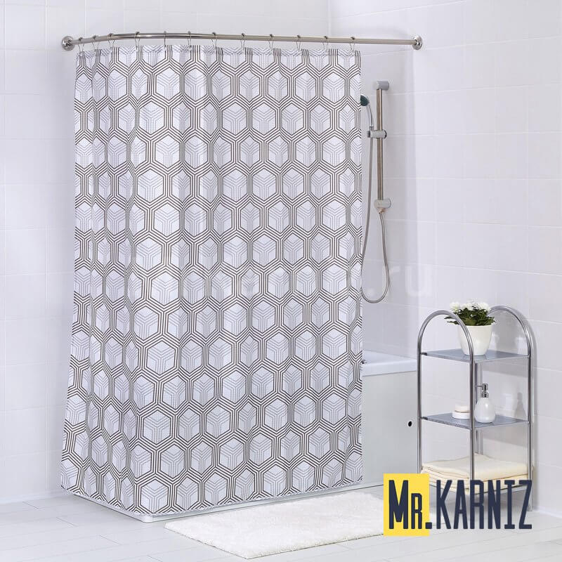 Штора для ванной Romb Zoloto Штора для ванной Romb Zoloto