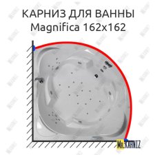 Карниз для ванны Doctor Jet Magnifica 162х162 Усиленный 20 мм MrKARNIZ