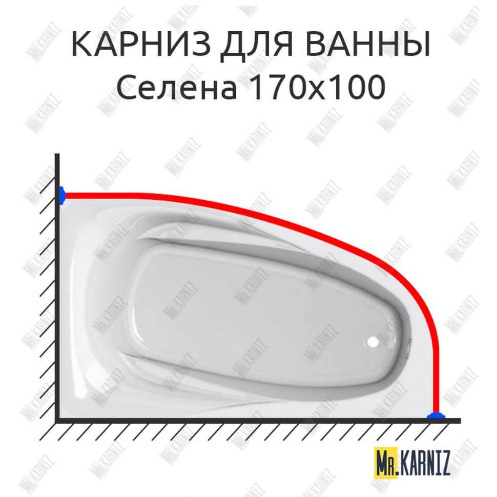 Карниз для ванны Astra-form Селена 170х100 Усиленный 20 мм MrKARNIZ Карниз для ванны Astra-form Селена 170х100 Усиленный 20 мм MrKARNIZ