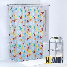 Штора для ванной Triangles