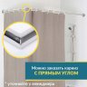 Карниз для ванной Угловой Г образный 190х100 Усиленный 25 мм MrKARNIZ фото 7